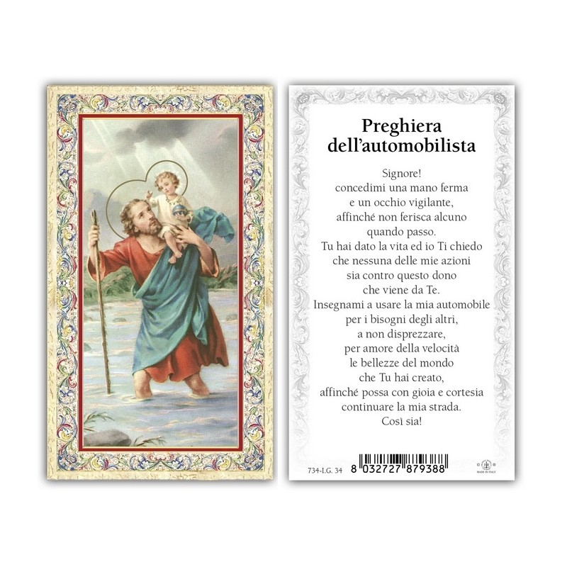 Immagini oro a caldo (100 pz) con preghiera sul retro