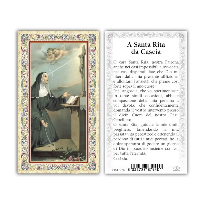 Immagini oro a caldo (100 pz) con preghiera sul retro