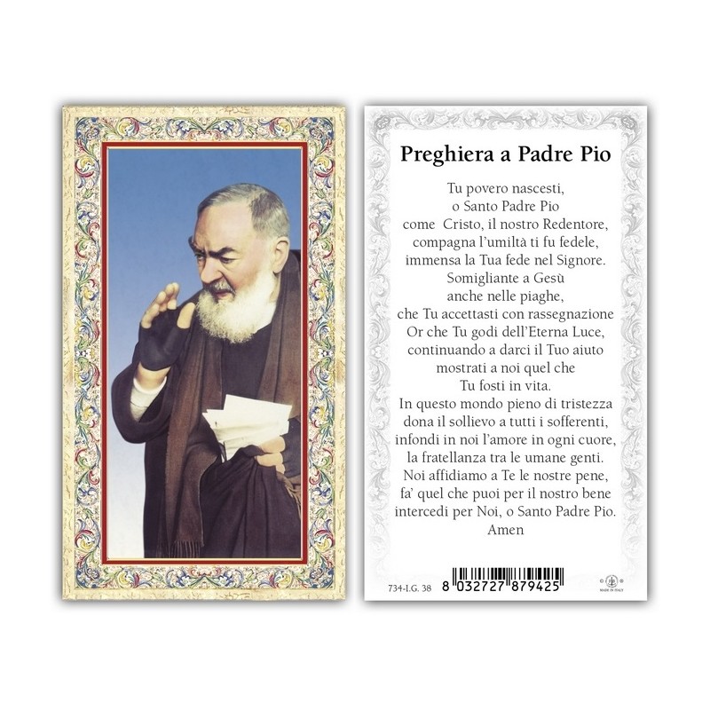 Immagini oro a caldo (100 pz) con preghiera sul retro