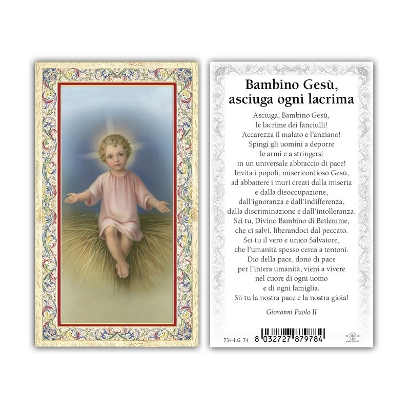 Immagini oro a caldo (100 pz) con preghiera sul retro