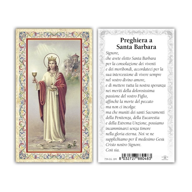 Immagini oro a caldo (100 pz) con preghiera sul retro