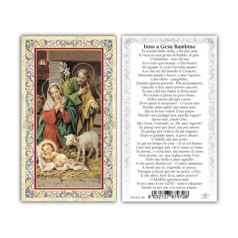 Immagini oro a caldo (100 pz) con preghiera sul retro