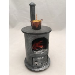 Stufa grande con paiolo