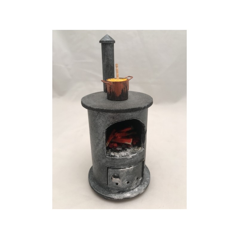 Stufa grande con paiolo