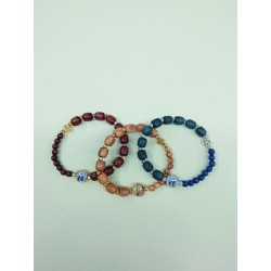 Braccialetto in legno legatura elastico