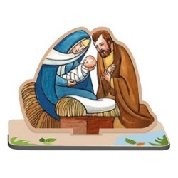 Presepietto in legno Natività classica