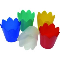 100 Flambeaux in plastica cm. 8