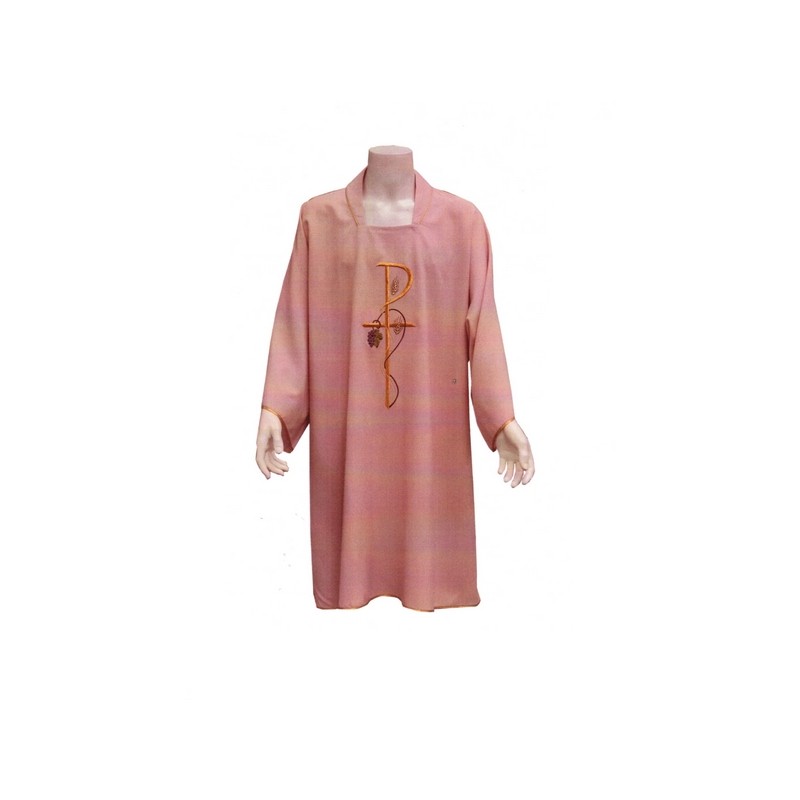 Dalmatica in poliestere con ricamo spiga e uva