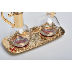 Ampolline magnetiche vassoio dorato