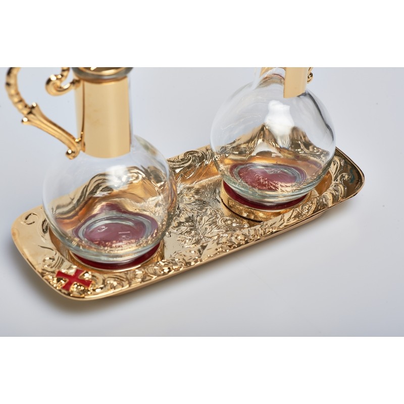 Ampolline magnetiche vassoio dorato