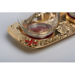 Ampolline magnetiche vassoio dorato