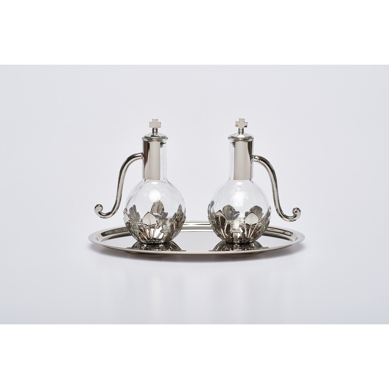 Ampolline vassoio "abbraccio" nikel