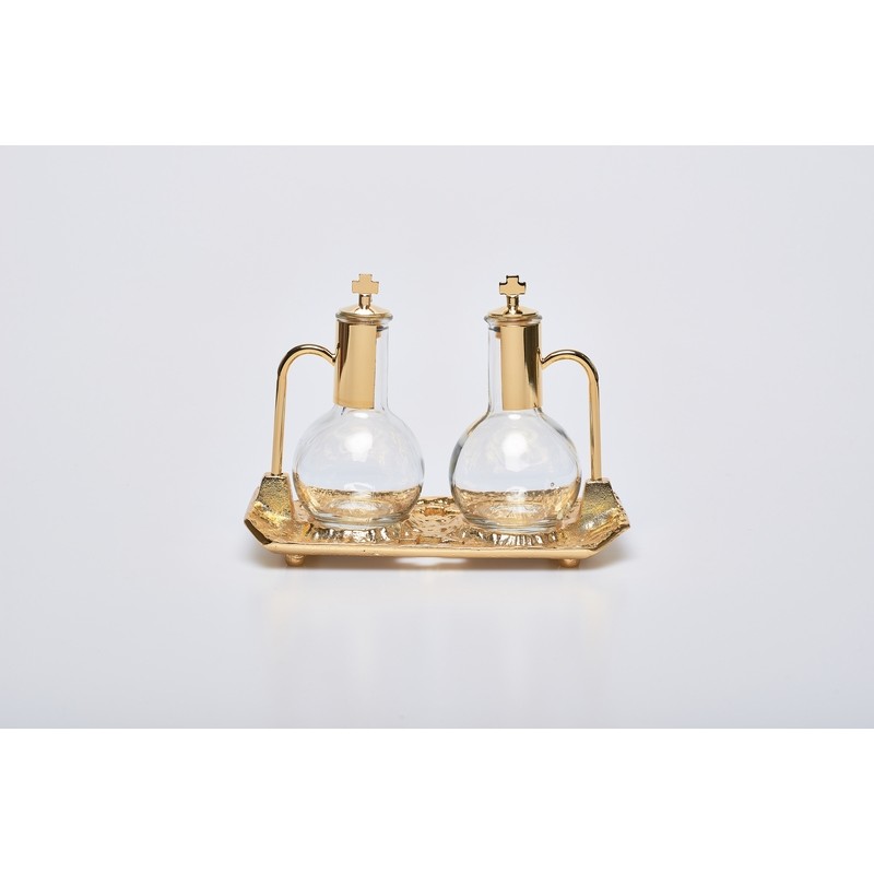 Ampolline vassoio fuso oro