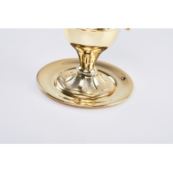 Brocca dorata piccola con piattino