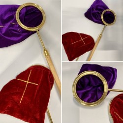 Borsa per elemosina manico cm. 20