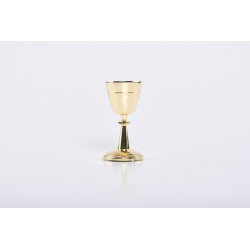 Calice decorato dorato cm. 13