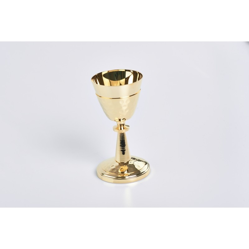 Calice decorato dorato cm. 13
