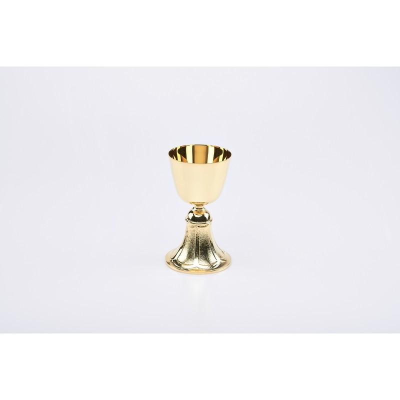 Calice dorato base fusa cm. 16