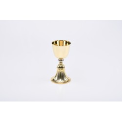 Calice dorato base fusa cm. 18