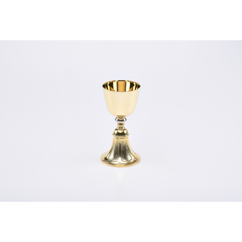 Calice dorato base fusa cm. 18