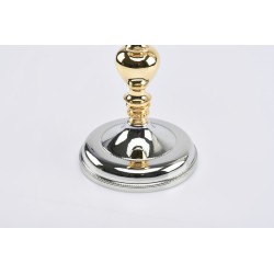 Calice nikel lucido coppa dorata cm. 22