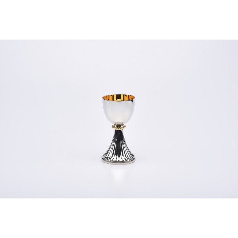 Calice S. Germano in ottone nichelato cm. 15,5