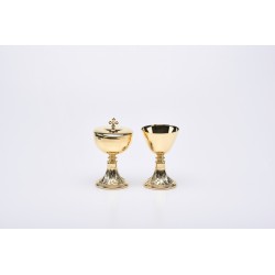 Calice S. Marco con base in fusione ottone dorato cm. 12
