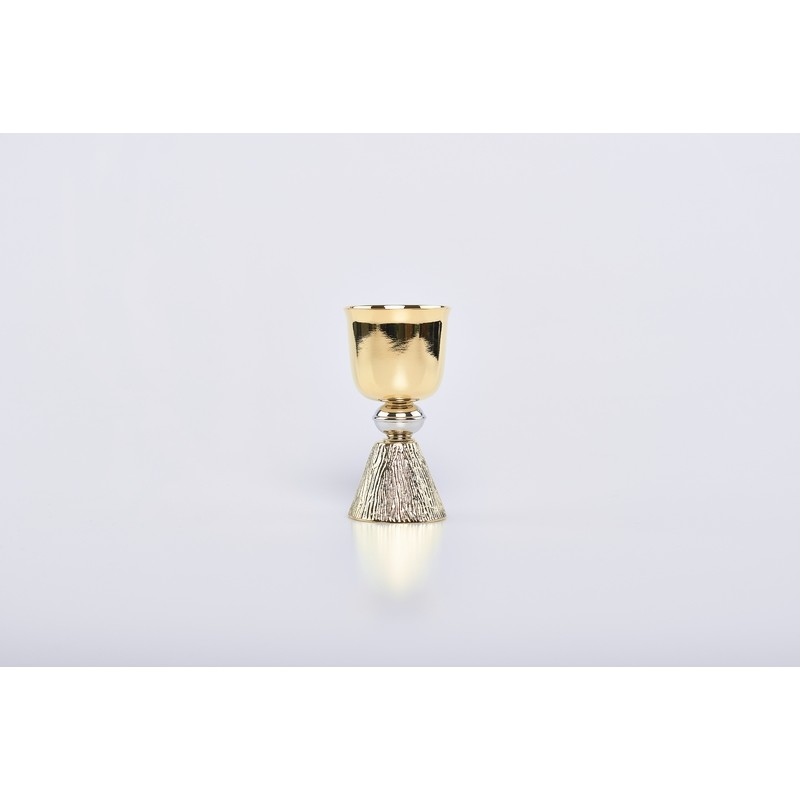 Calicetto dorato base fusa cm. 11