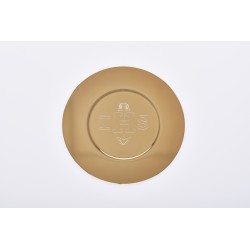 Patena IHS dorata Ø cm. 16,5