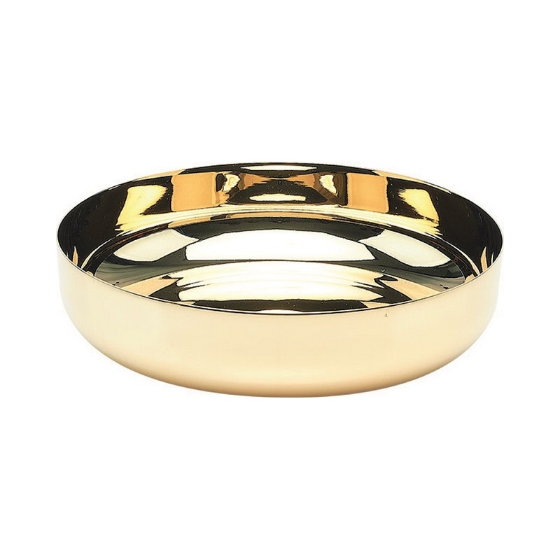 Patena offertoriale dorata cm. 14