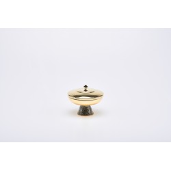 Pisside Offertoriale in ottone dorato cm. 12x9