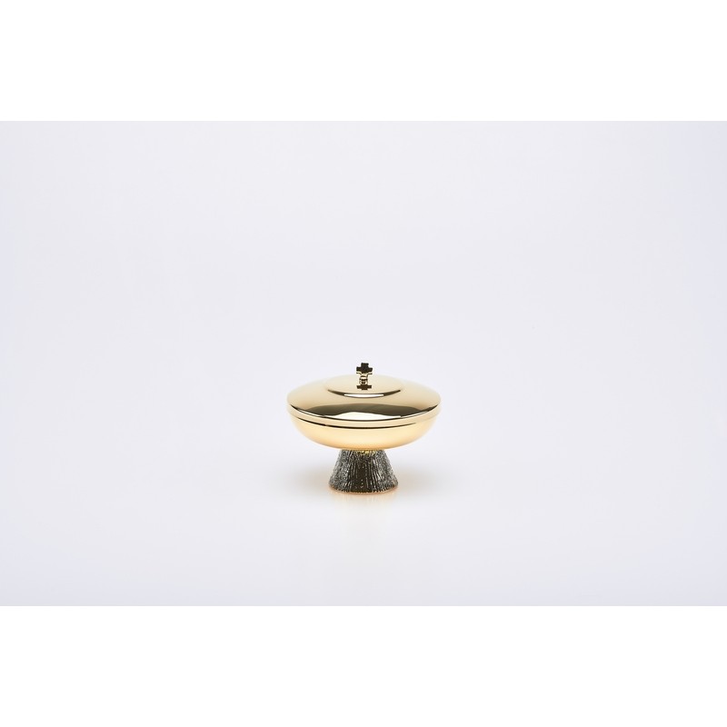 Pisside Offertoriale in ottone dorato cm. 12x9