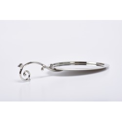 Vassoio per Comunione con manico nikelato