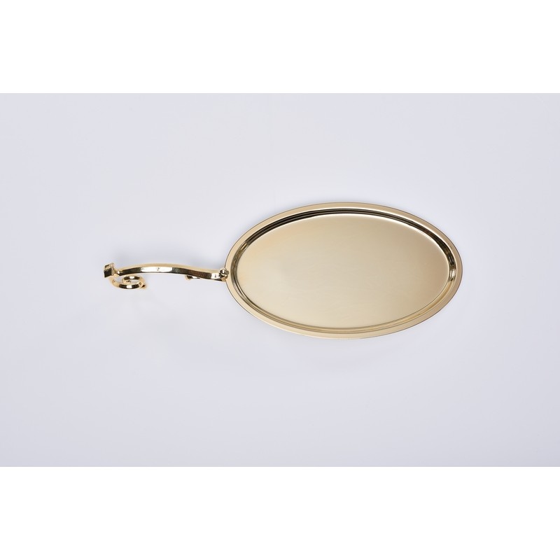 Vassoio per Comunione con manico dorato