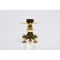 Candeliere barocco dorato bossolo cm. 5