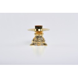 Candeliere Barocco ricco in fusione bossolo cm. 4