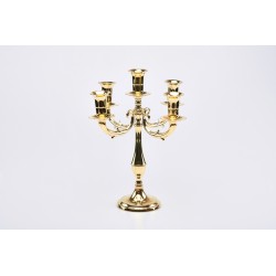 Candeliere cinque fiamme cm. 27