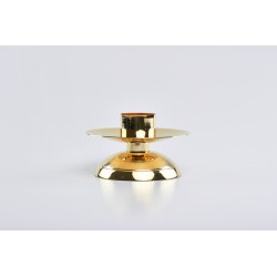 Candeliere dorato bossolo cm. 5