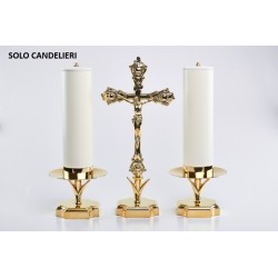 Coppia candelieri quadri completi  Ø cm. 8