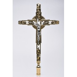 Croce Processione a innesto dorata
