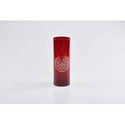 Vetro rosso 8 giorni con decorazione applicabile