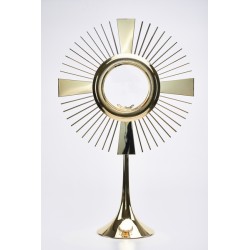 Ostensorio classico in ottone Ostia Magna cm. 61