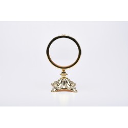 Teca dorata da esposizione cm. 27 Ø cm. 15