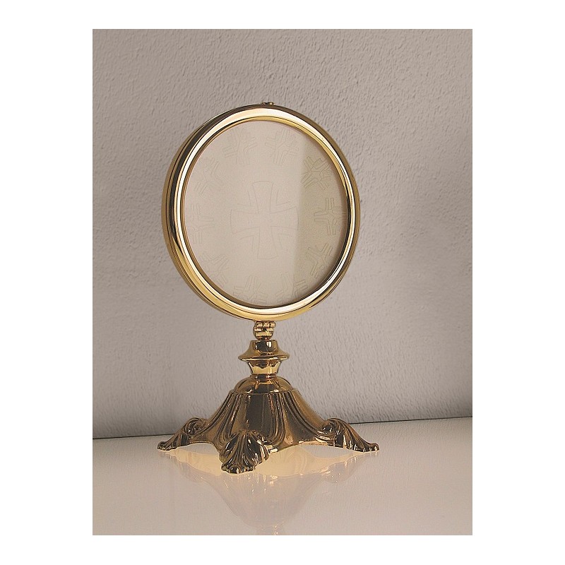 Teca dorata da esposizione cm. 27 Ø cm. 15