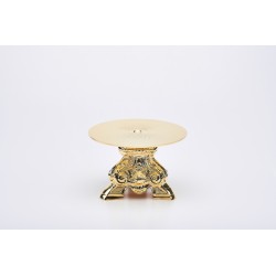 Tronetto barocco completo in ottone dorato