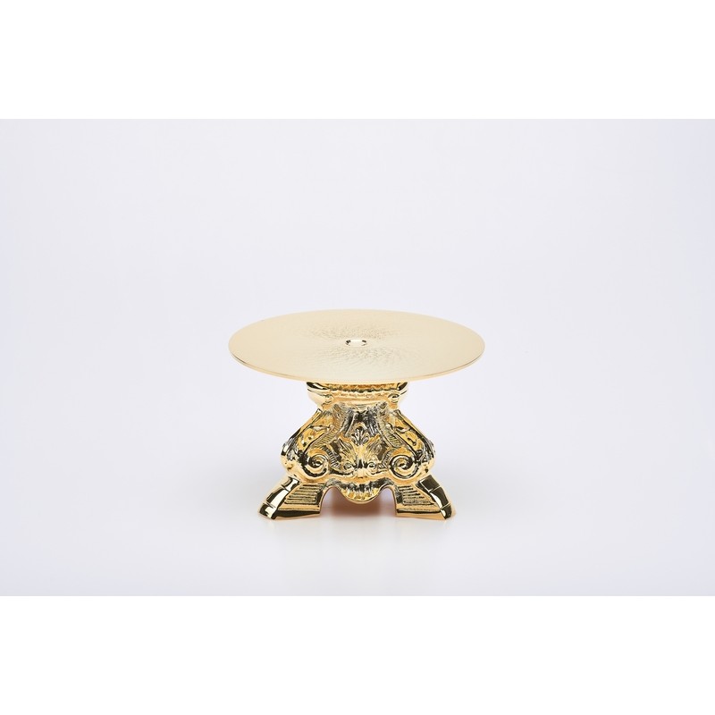 Tronetto barocco completo in ottone dorato