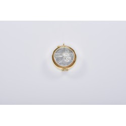 Teca mignon placca peltro Ecce Homo Ø cm. 4