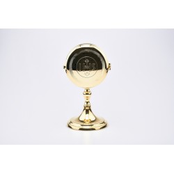 Scatola porta ostie con lunetta su base