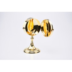 Scatola porta ostie con lunetta su base