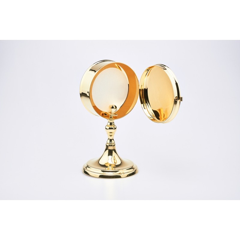 Scatola porta ostie con lunetta su base